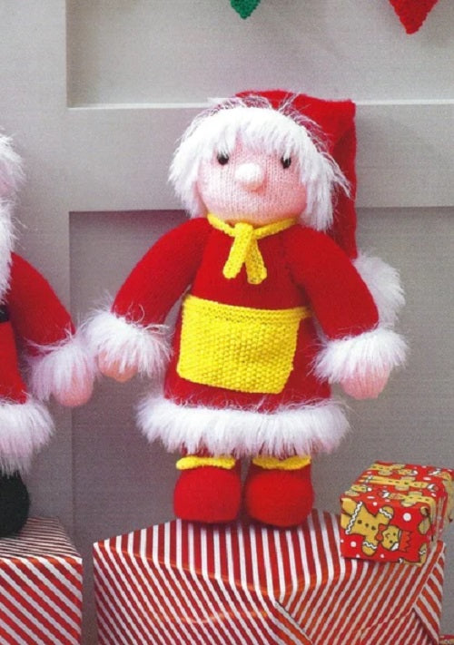 James C Brett DK JB814 Santa Mrs Claus Toy Knitting Pattern