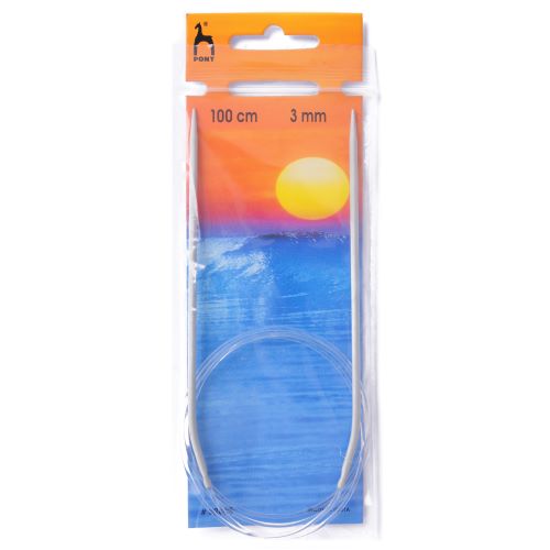 Pony Circular Knitting Needles 100cm