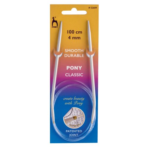 Pony Circular Knitting Needles 100cm