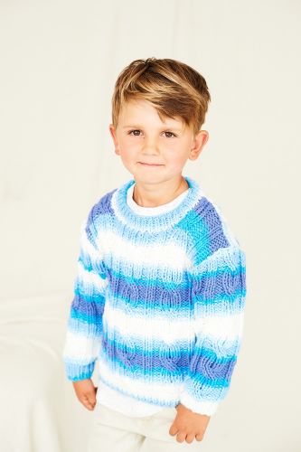 Stylecraft 10046 Child Chunky Sweaters Cardigan Knitting Pattern