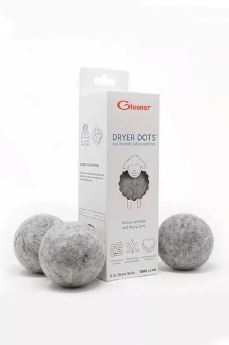 Gleener Eco Friendly Fabric Softener Dryer Dots Balls 3 Pack