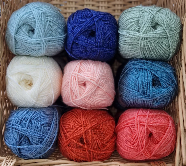 Paprika Rainbow Crochet Blanket Yarn Pack