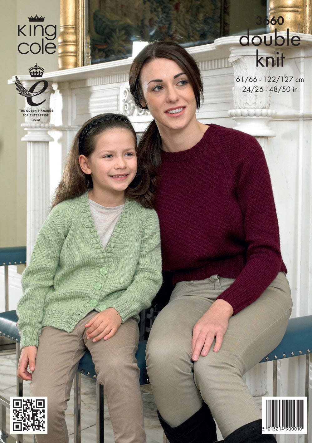 King Cole 3660 Adult Child DK Cardigan Sweater Knitting Pattern