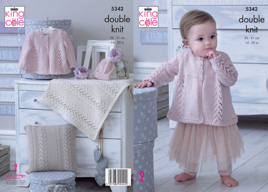King Cole 5342 double Knit Knitting Pattern Babies