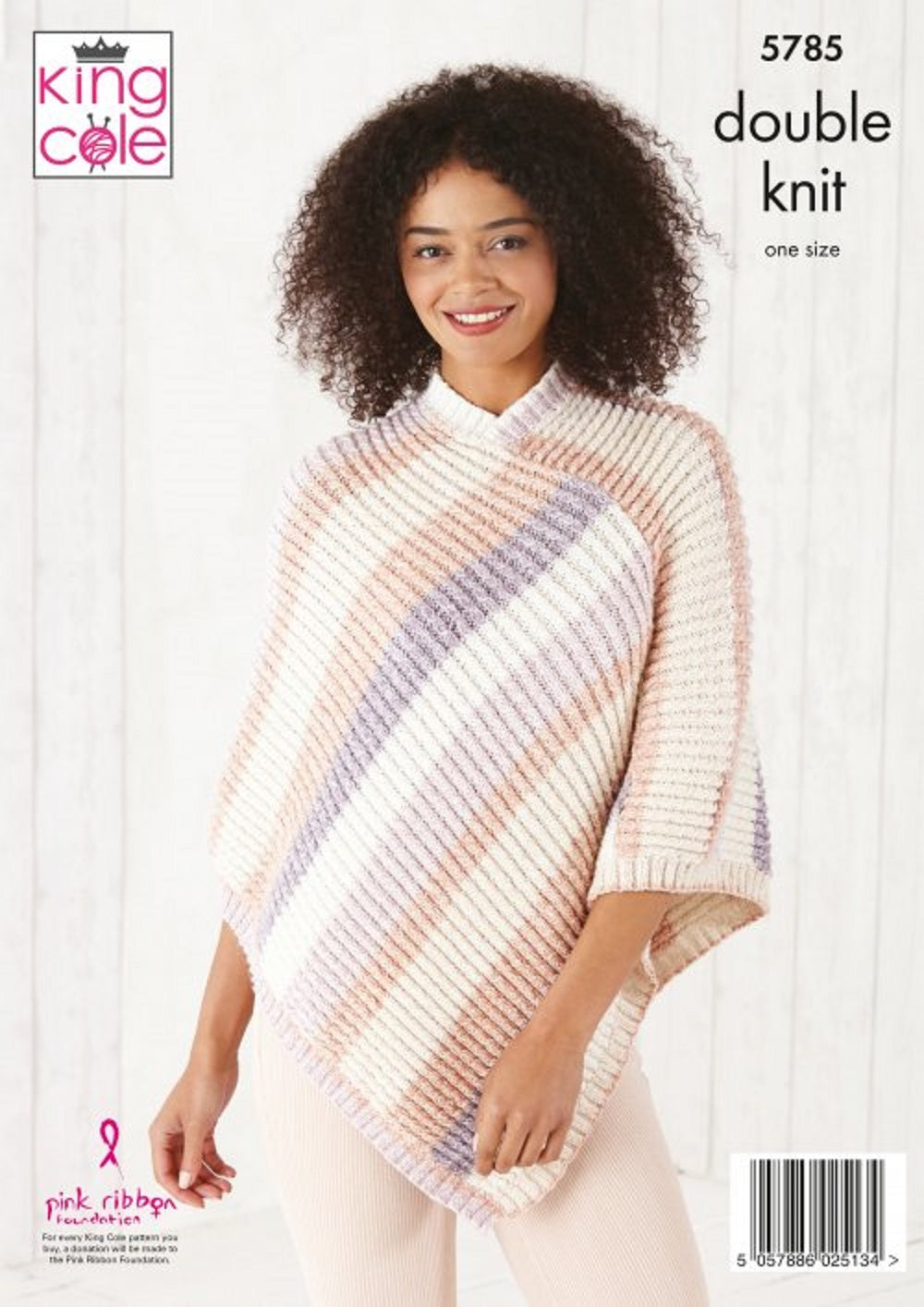 King Cole  5785 DK Poncho Knitting Pattern