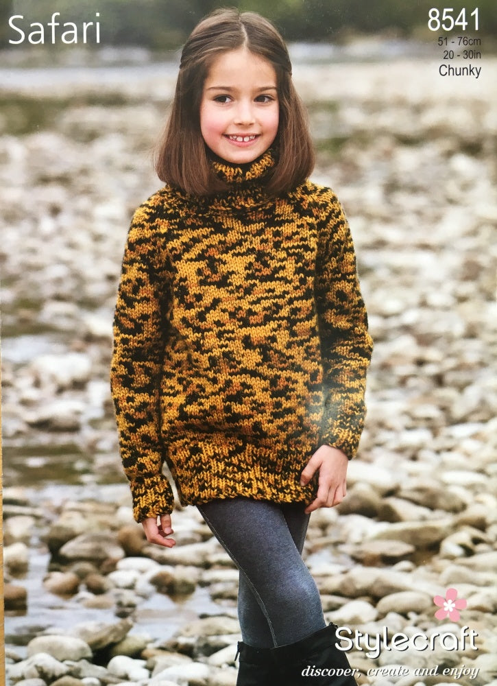Stylecraft 8541 Knitting Pattern Chunky Sweaters