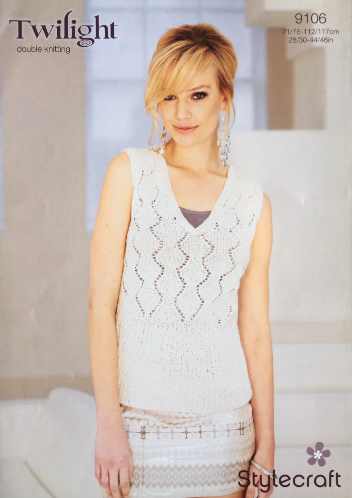 Stylecraft 9106 Adult DK Bolero Knitting Pattern