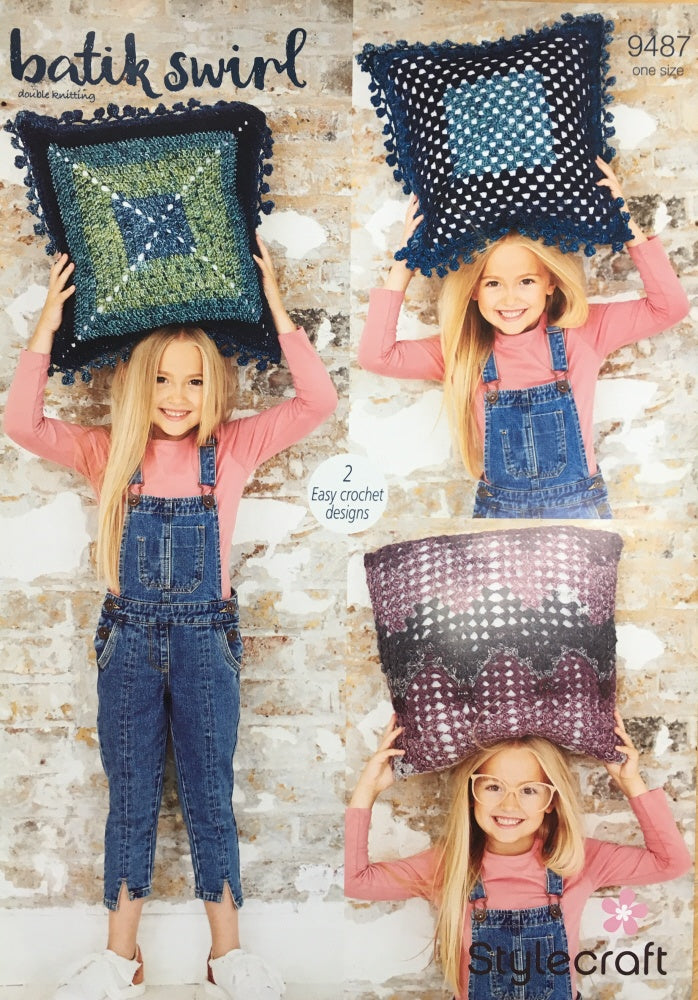 Stylecraft 9487 DK Cushion Crochet Pattern