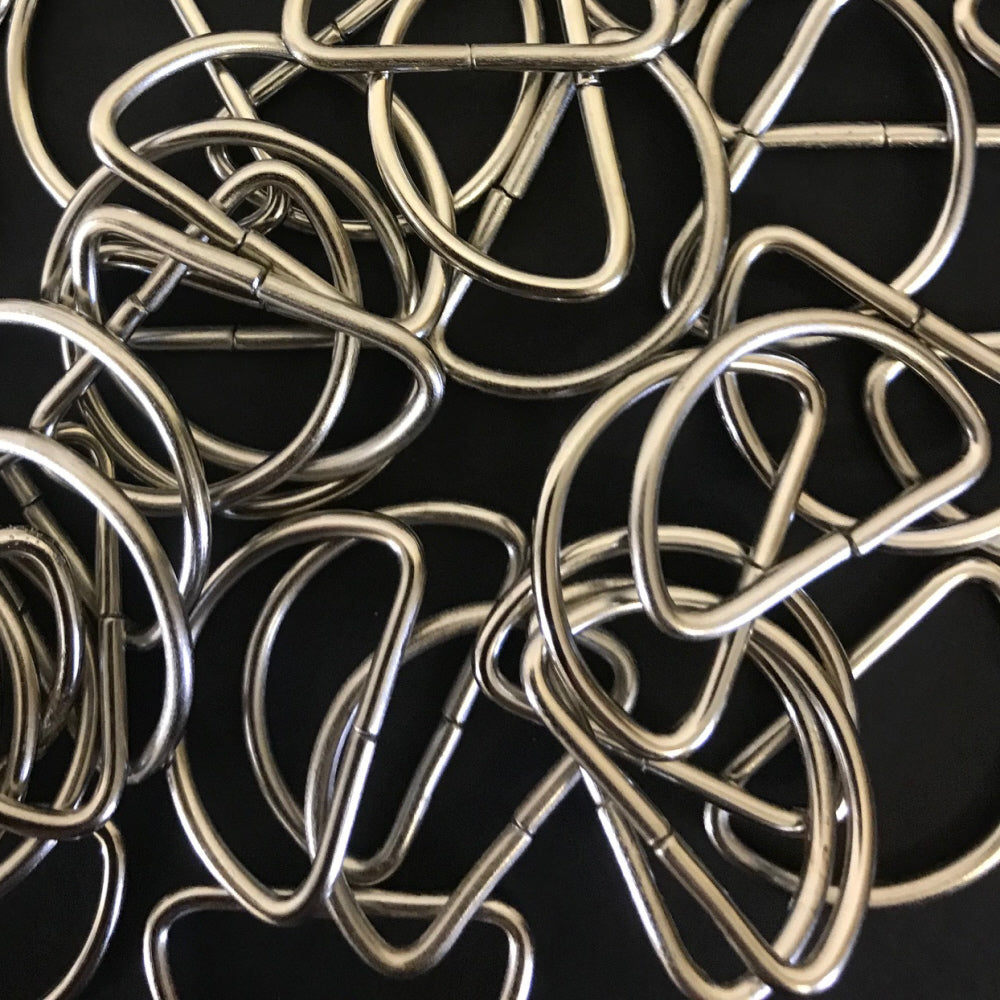 Metal D Ring Buckles for Webbing Strap Collars Belts