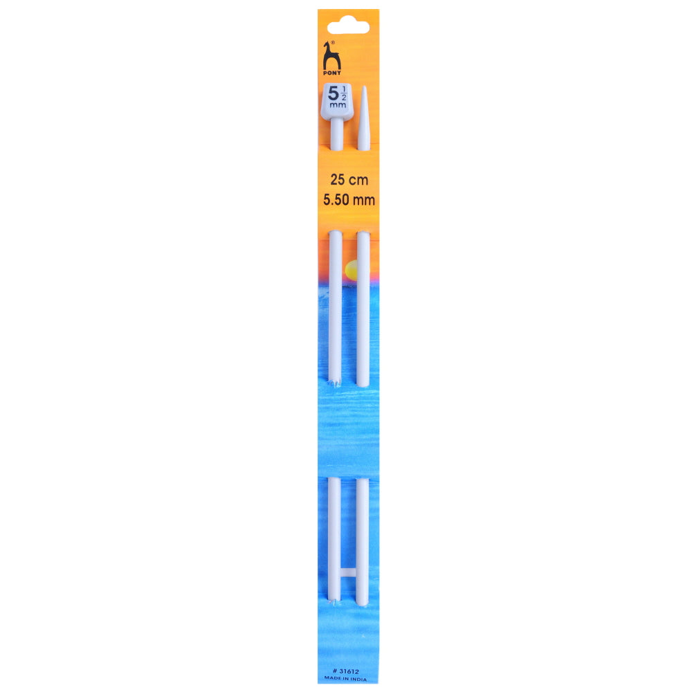 Pony Knitting Needles Single-Ended 25cm 5.50mm