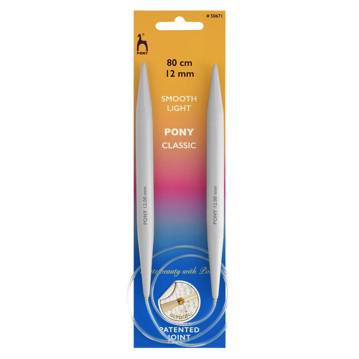 Pony Circular Knitting Needles 80cm