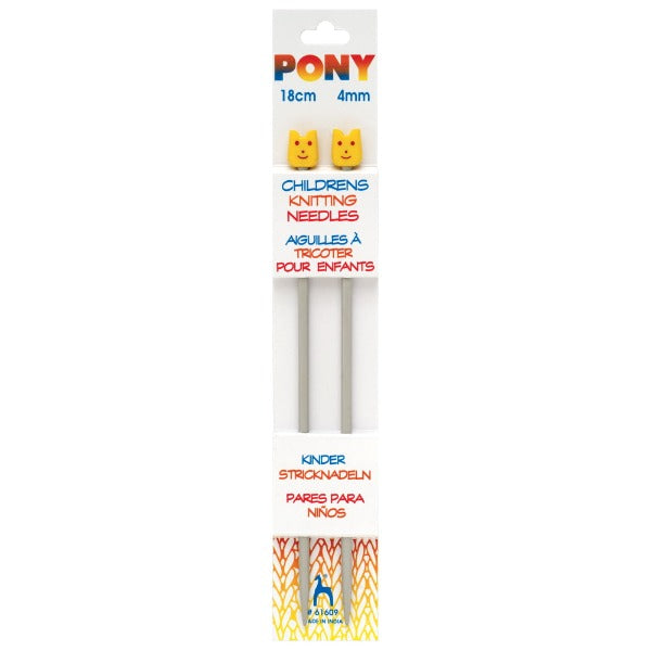 Pony Childrens Knitting Needles 4mm