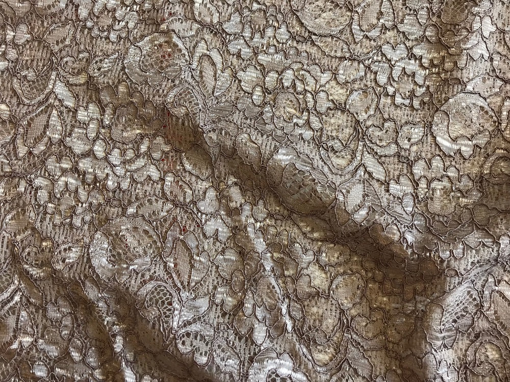 Brown deals lace fabric