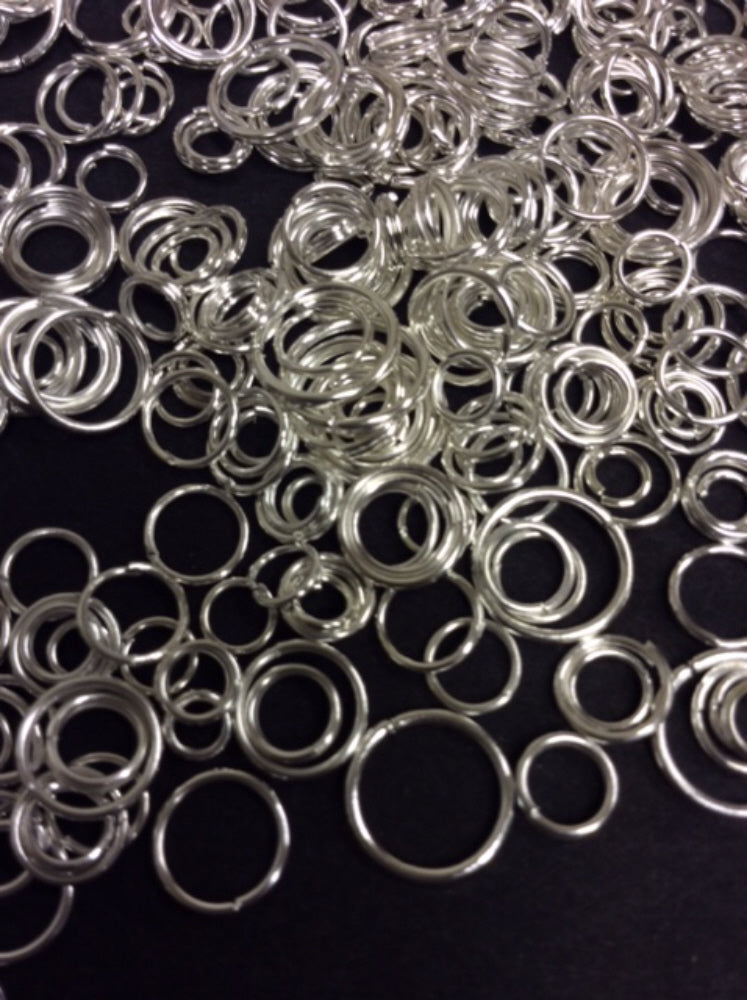 Jump Rings Nickel Free Various Sizes and Colours pack 200