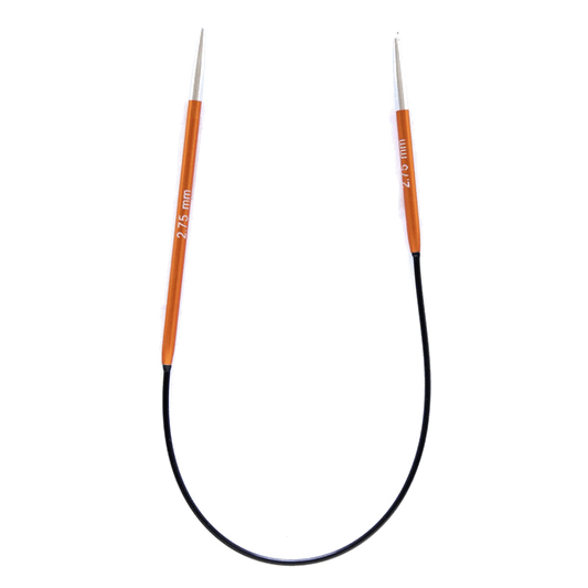 KnitPro Zing Circular Fixed Needles 25cm 2.75mm