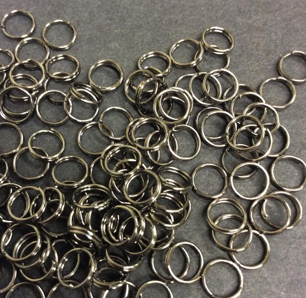 Black Split Rings 6mm Pack 200