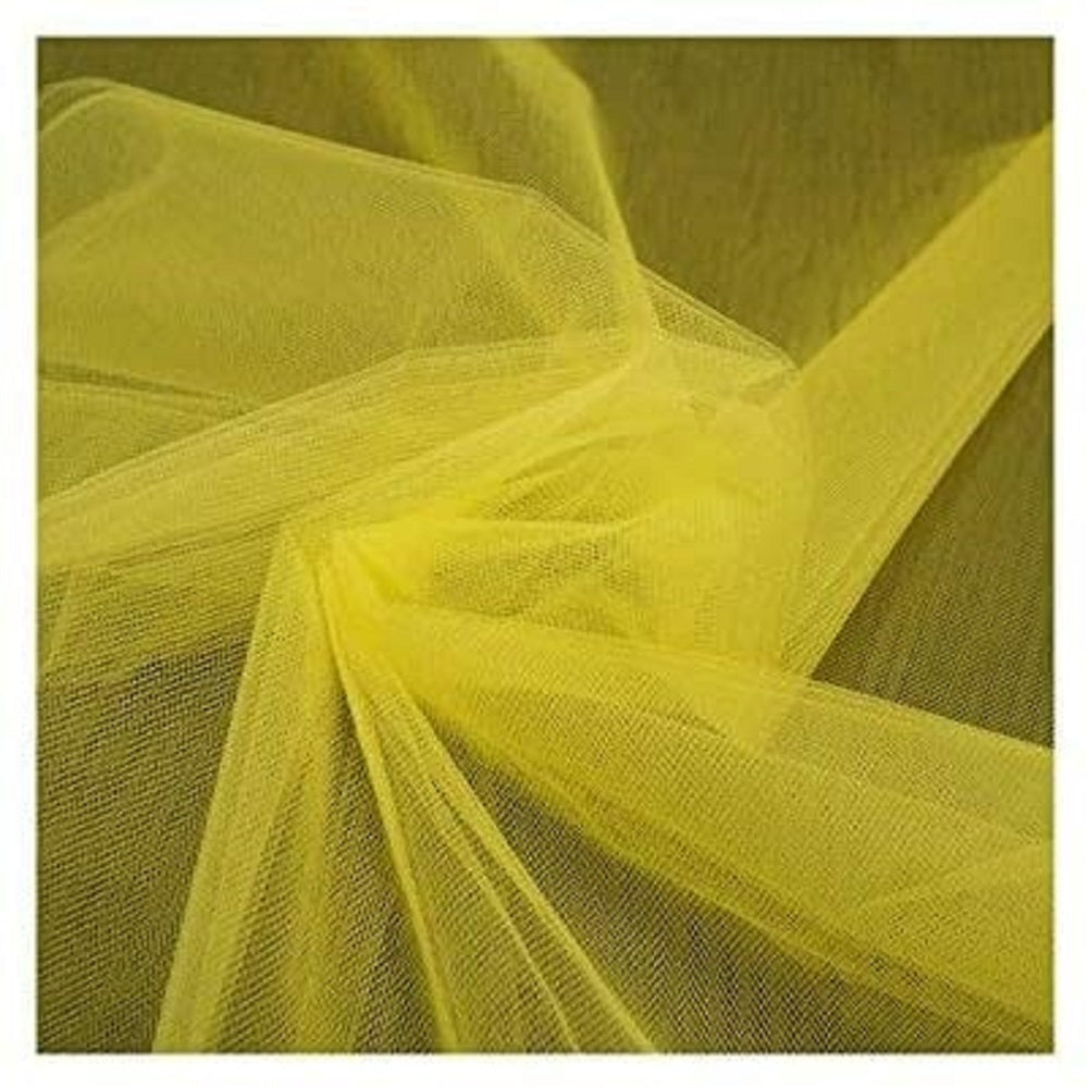 54 inch wide Coloured Tulle yellow
