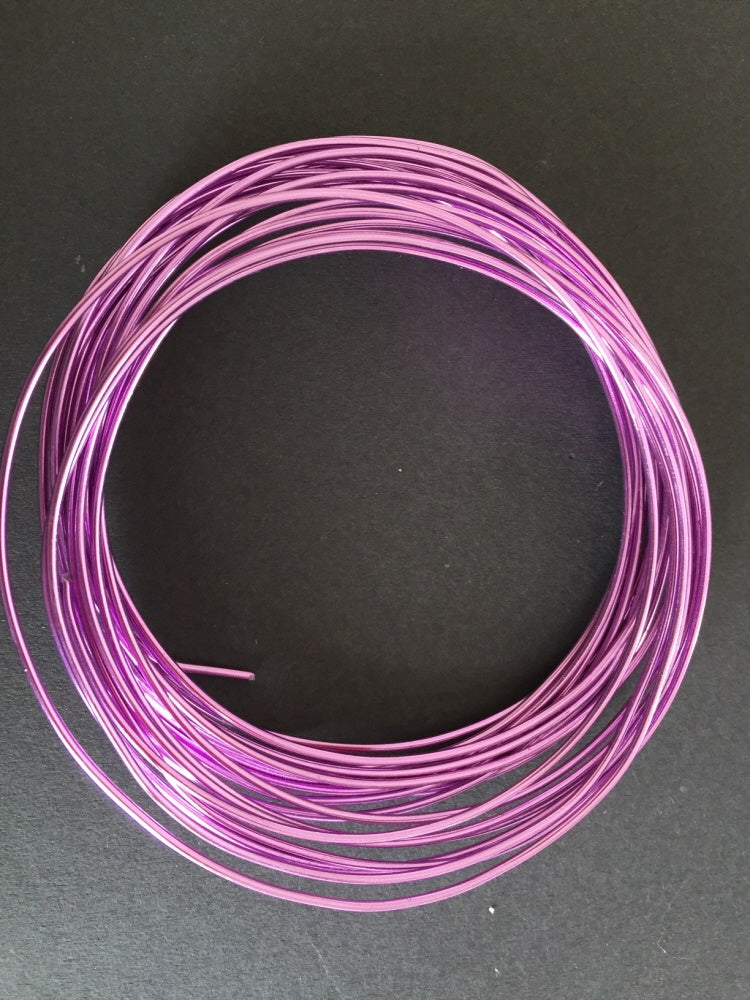 Jewellery Craft Wire Aluminium 1.5mm lilac