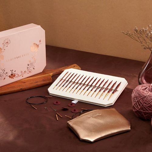 KnitPro Symfonie Circular Interchangeable Rose Knitting Needle Deluxe Gift Set