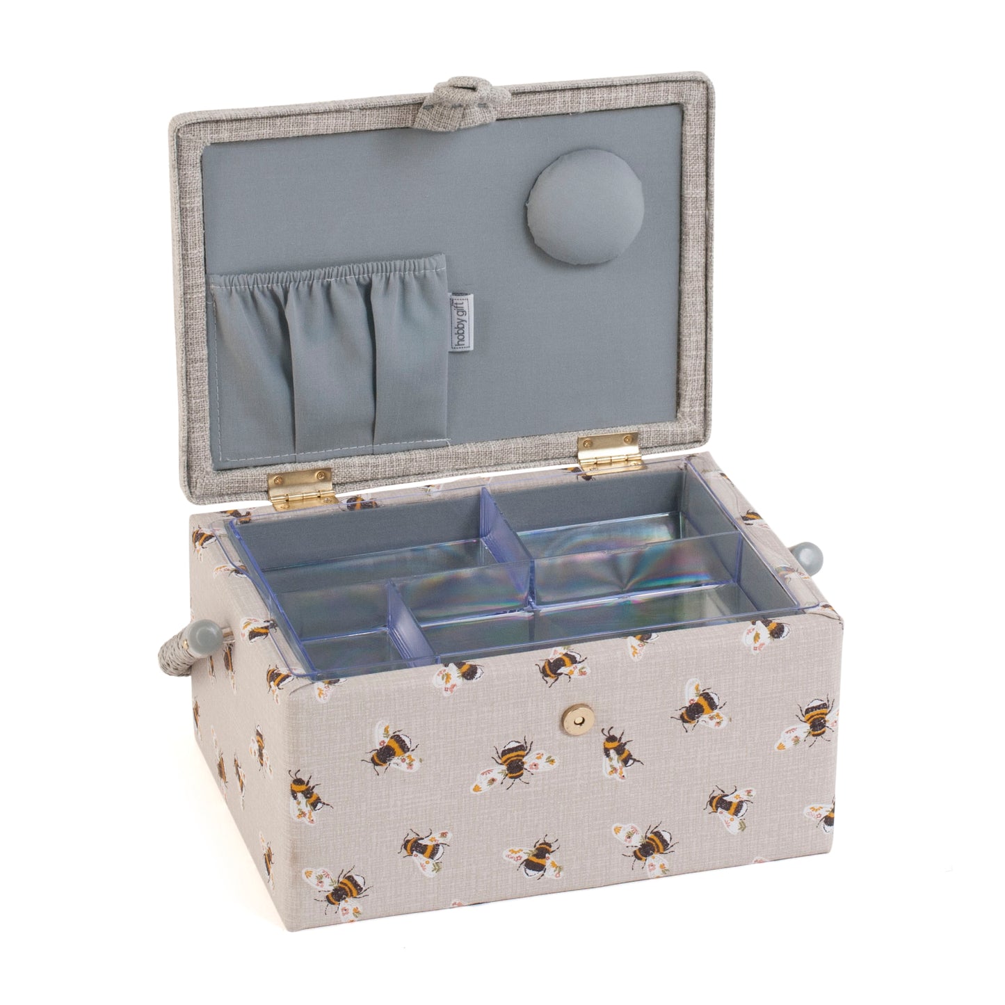 Hobby Gift Bees Embroidered Sewing Thread Storage Box