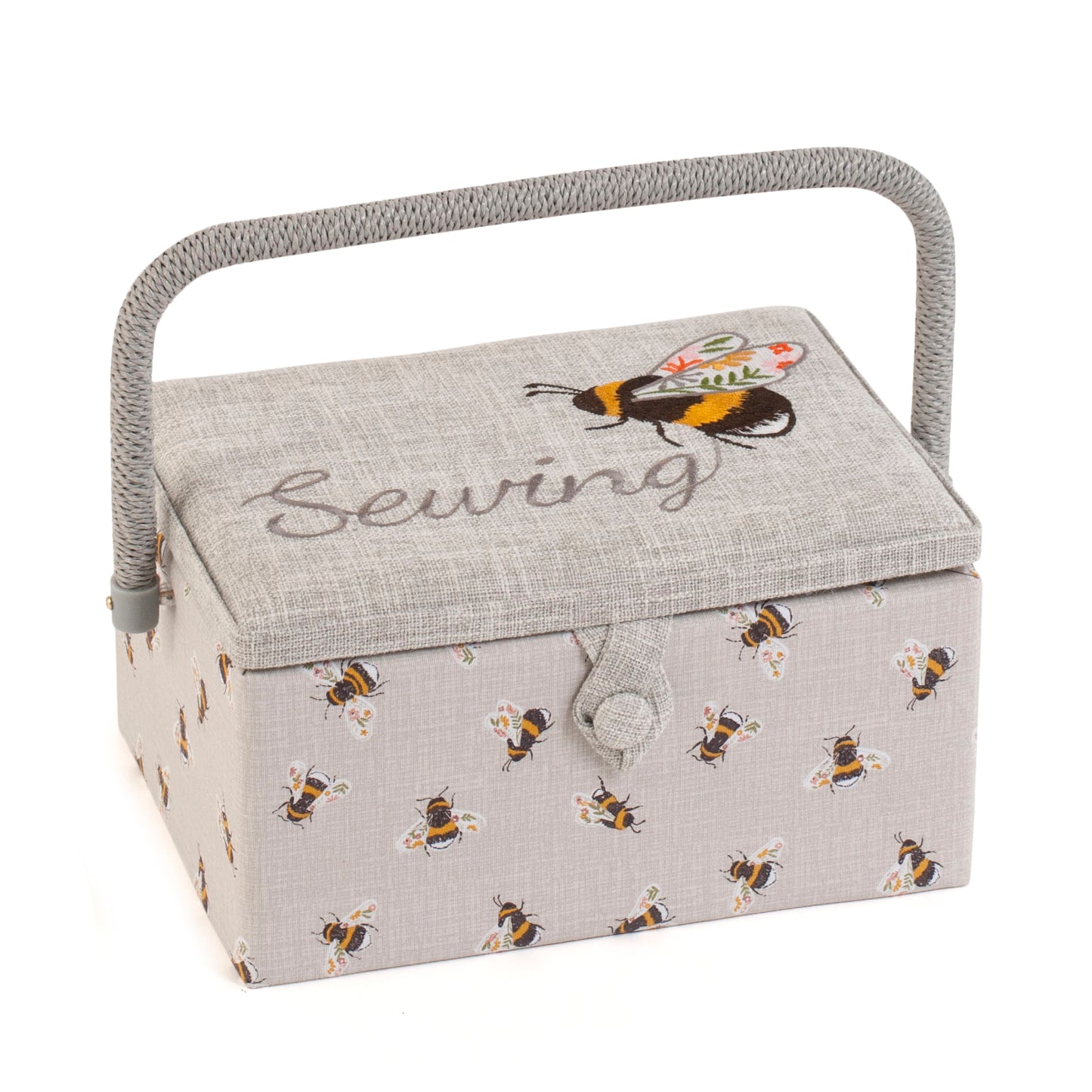 Hobby Gift Bees Embroidered Sewing Thread Storage Box