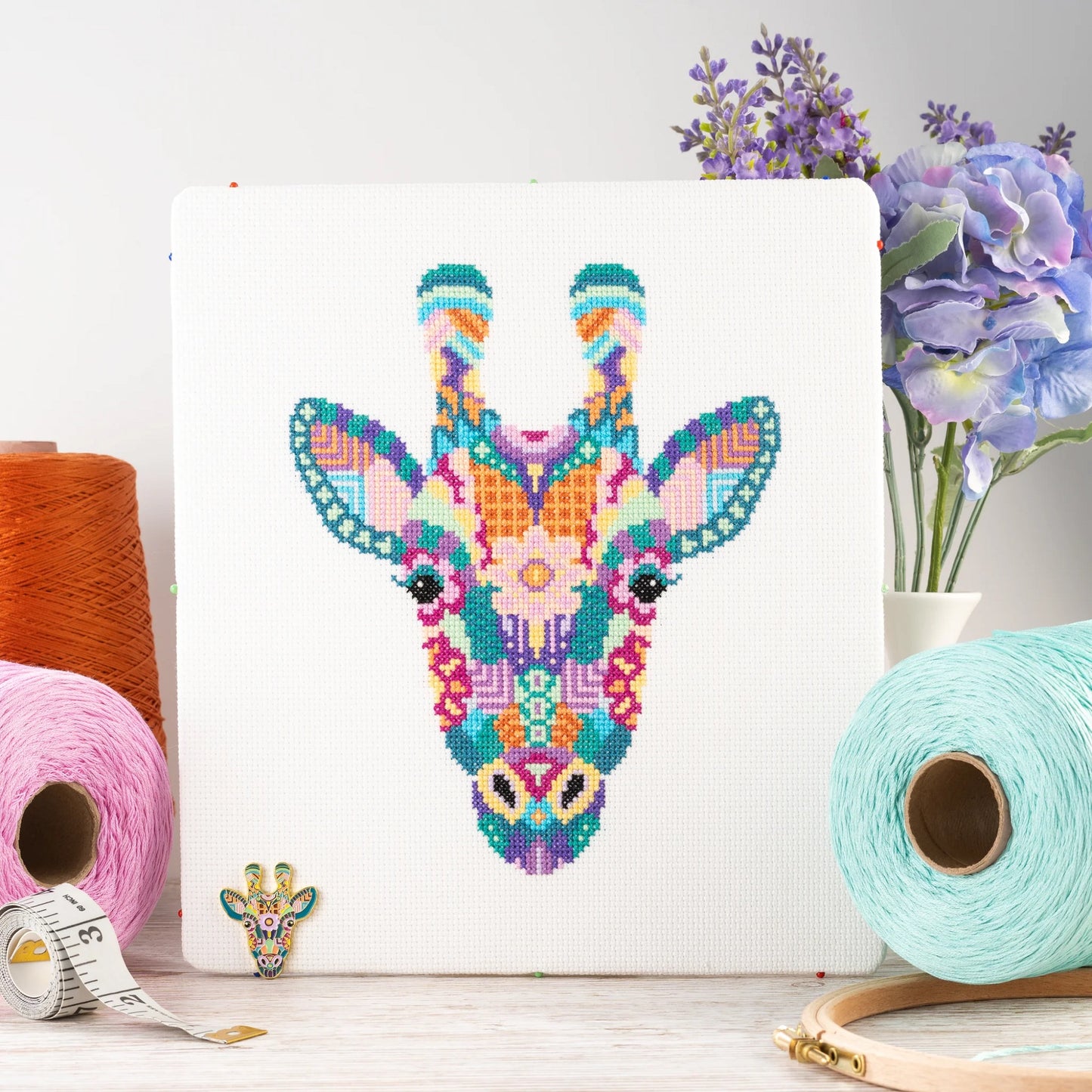 Meloca Design Mandala Cross Stitch Animal Pattern Kits