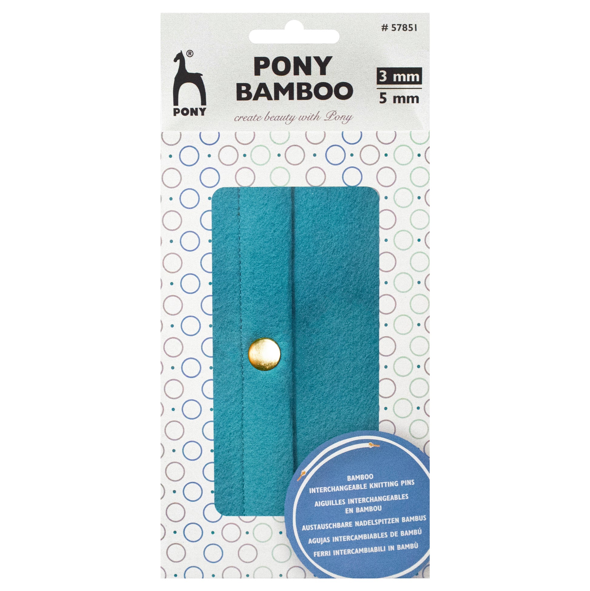 Pony Bamboo Interchangeable Circular Knitting Needles 3mm - 5mm