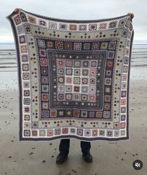 Beach Walk Crochet Blanket Yarn Pack by Woolthreadpaint