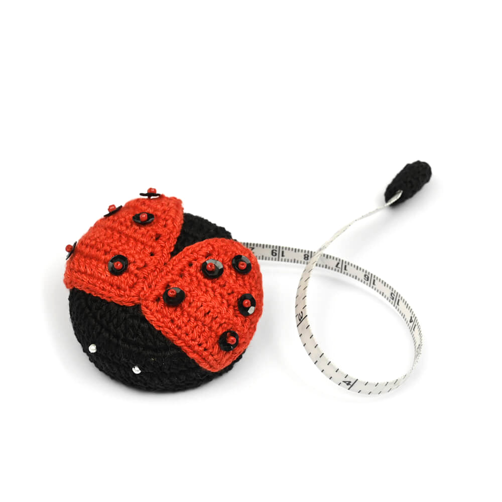 Lantern Moon Crochet Retractable Tape Measure 150cm lady bug