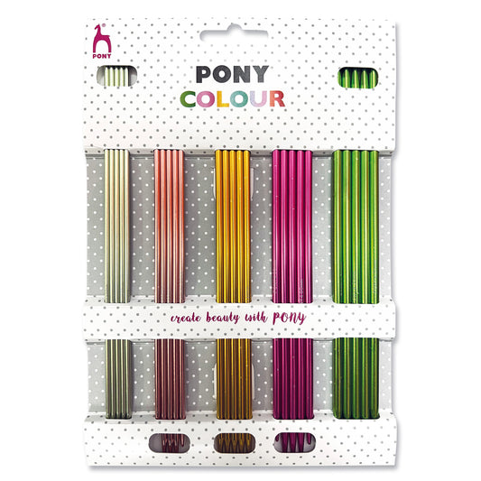 Pony Coloured Aluminium Double Pointed Knitting Needle Set