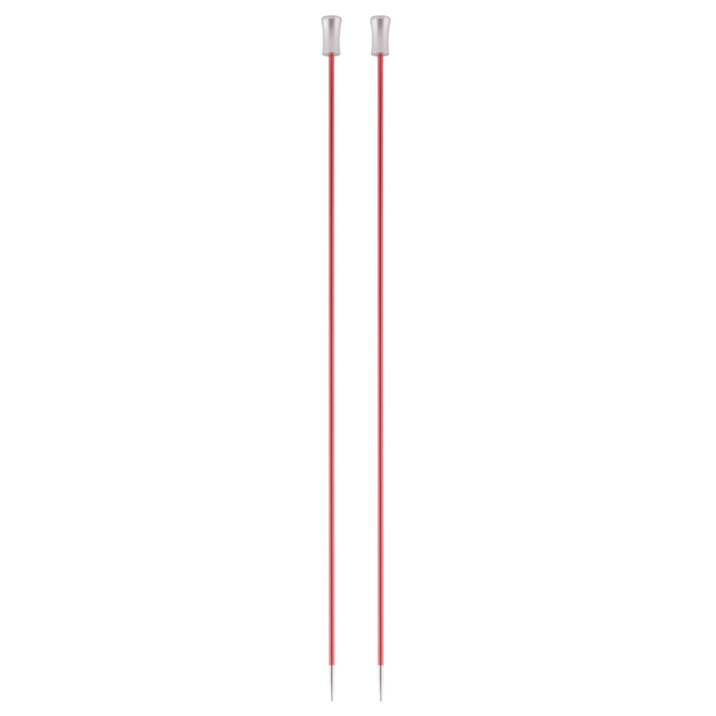 Knitpro Zing Single Ended 30cm Aluminium Knitting Pins