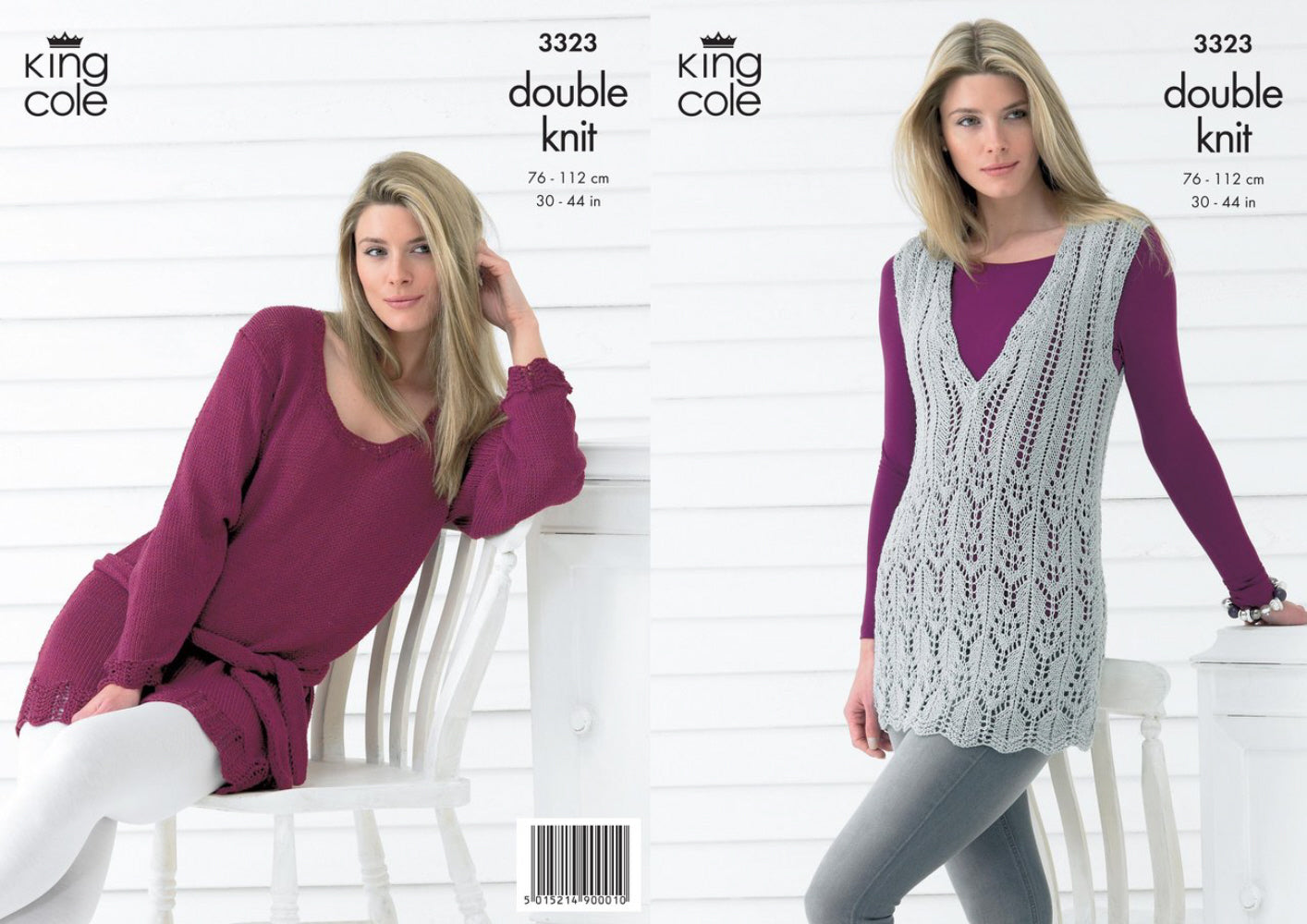 King Cole  3323 Adult DK Tops Pattern