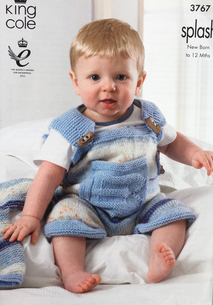 King Cole Knitting Pattern 3767 Coats, Dungarees