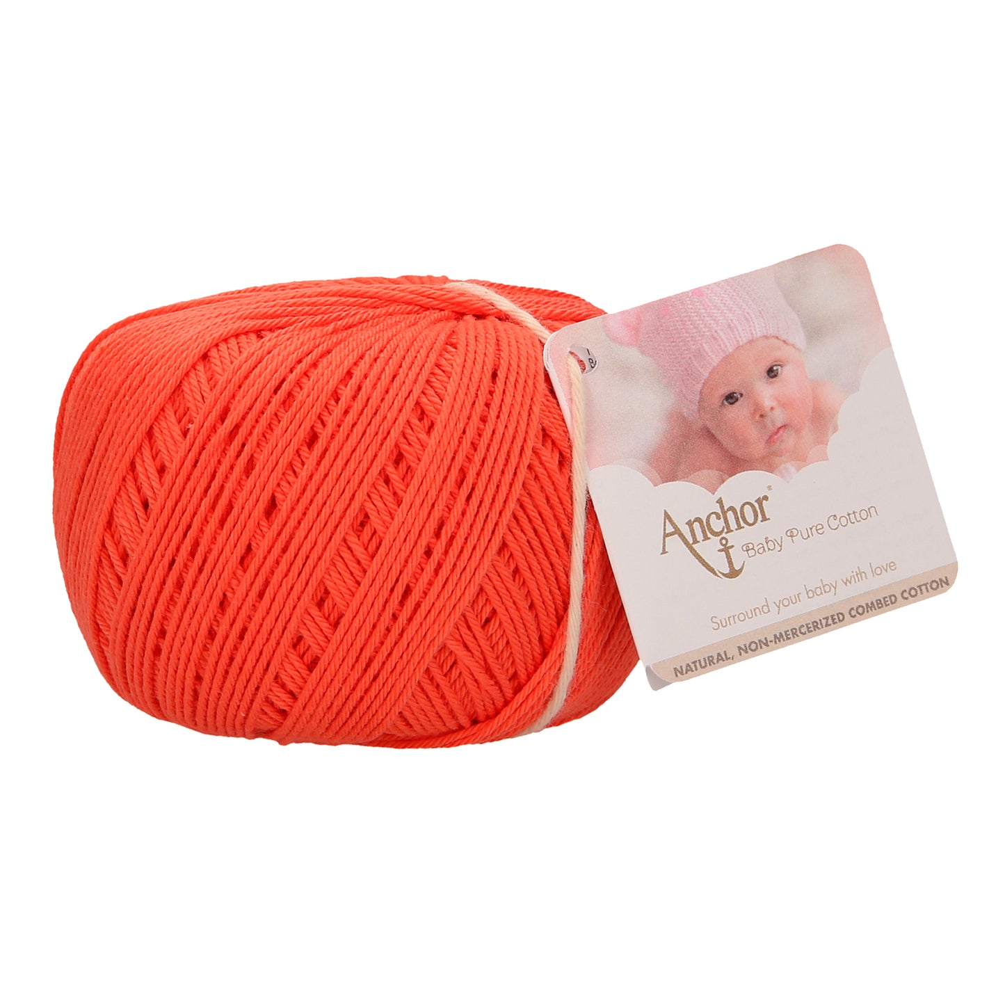 Anchor Baby Pure Cotton 4ply Yarn orange 0180