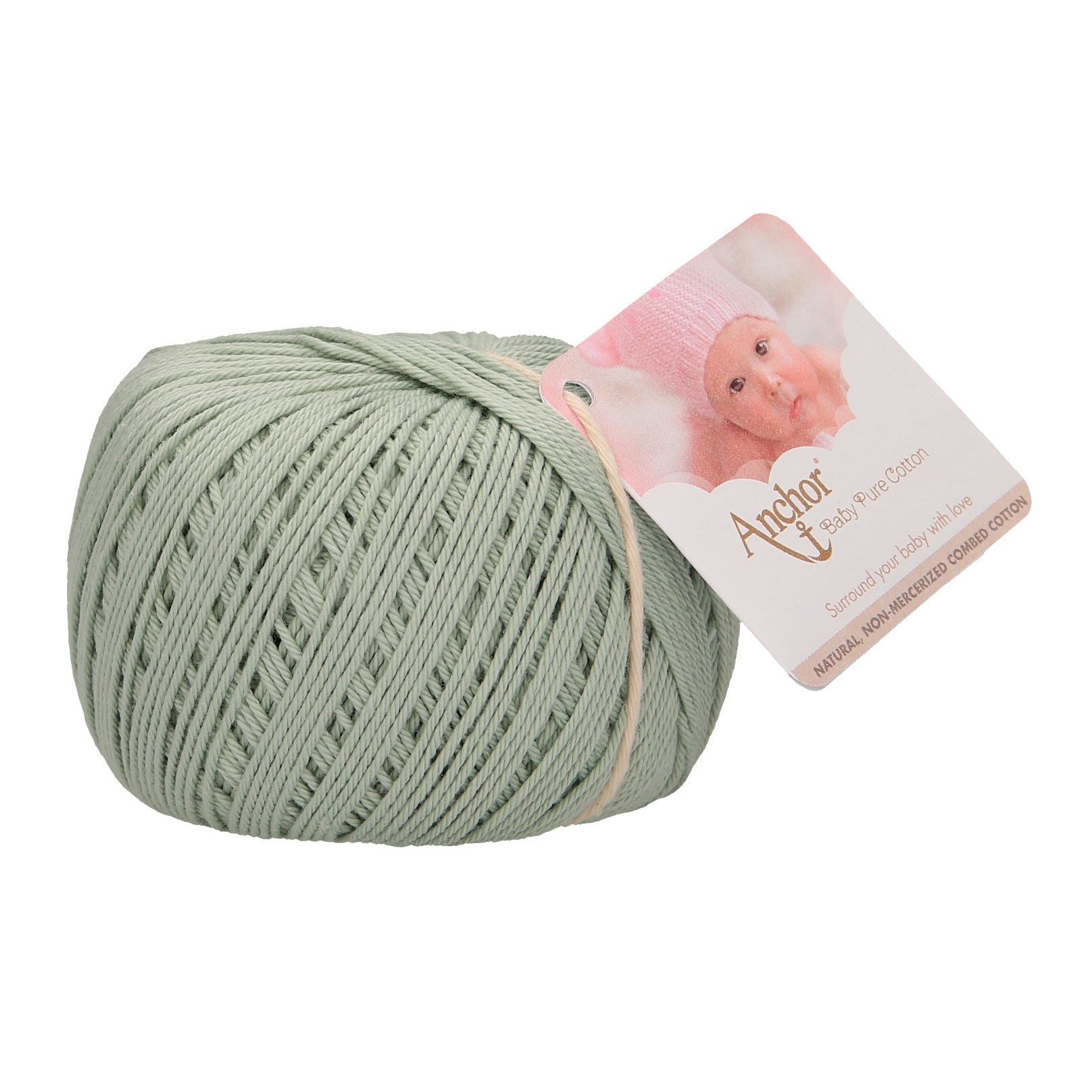 Anchor Baby Pure Cotton 4ply Yarn Pastel Green 0402