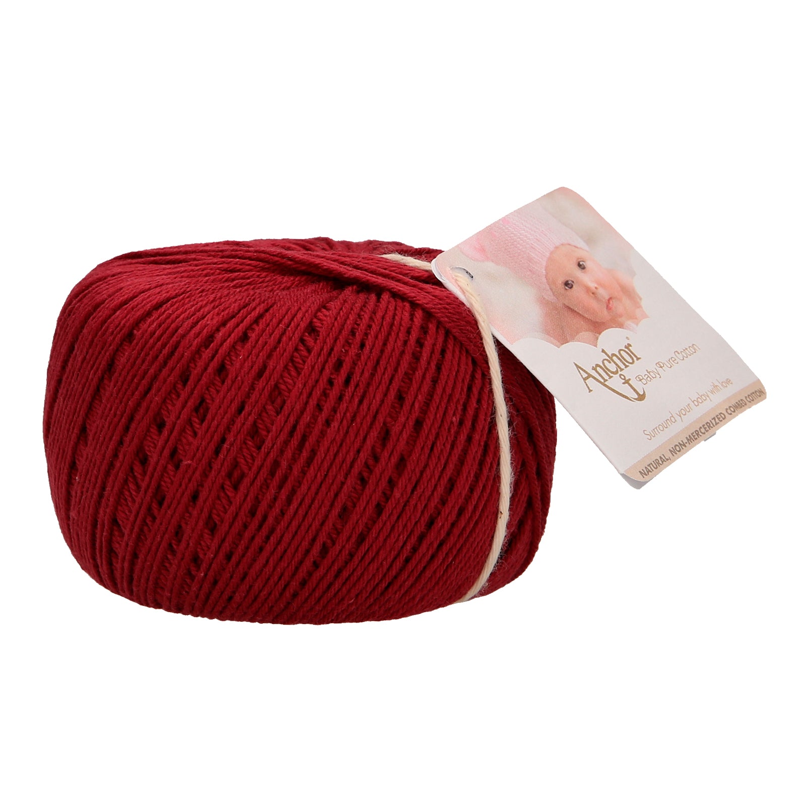 Anchor Baby Pure Cotton 4ply Yarn Claret 0425