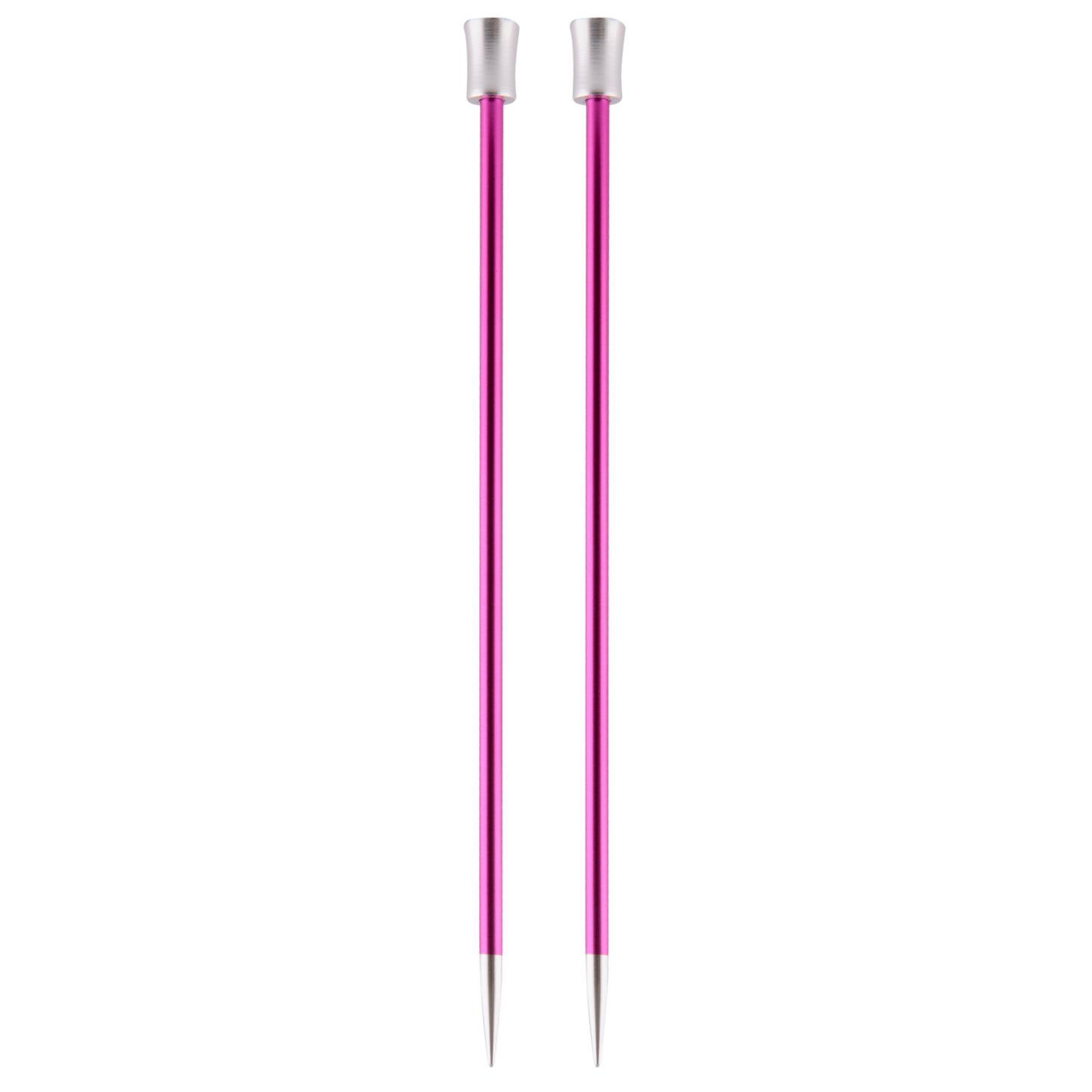 Knitpro Zing Single Ended 30cm Aluminium Knitting Pins