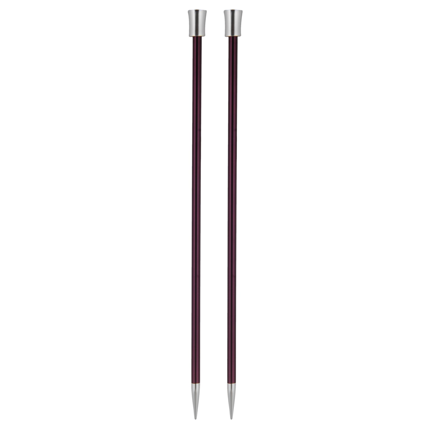 Knitpro Zing Single Ended 30cm Aluminium Knitting Pins