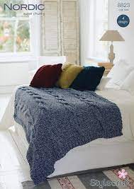 Stylecraft 8823 Super Chunky Throw Cushion Knitting Pattern