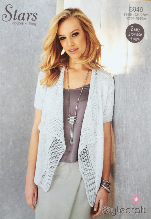 Stylecraft 8946 Adult Cardigan Knitting Pattern DK