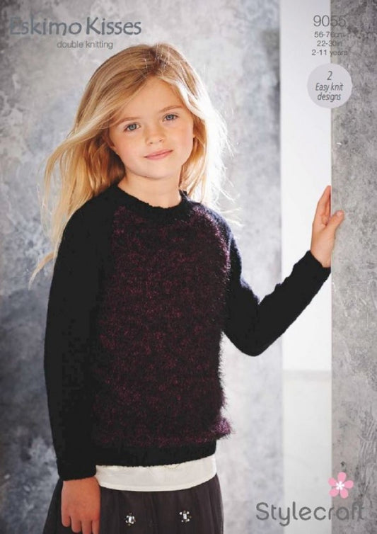 Stylecraft 9055 DK Childs Sweater Knitting Pattern