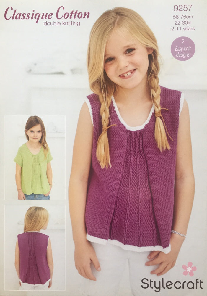 Stylecraft 9257 Child DK Top Knitting Pattern