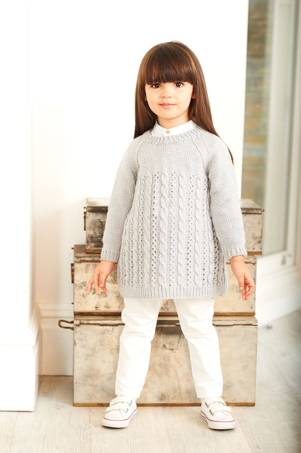 Stylecraft 9399 Childs DK Dress Tunic Knitting Pattern