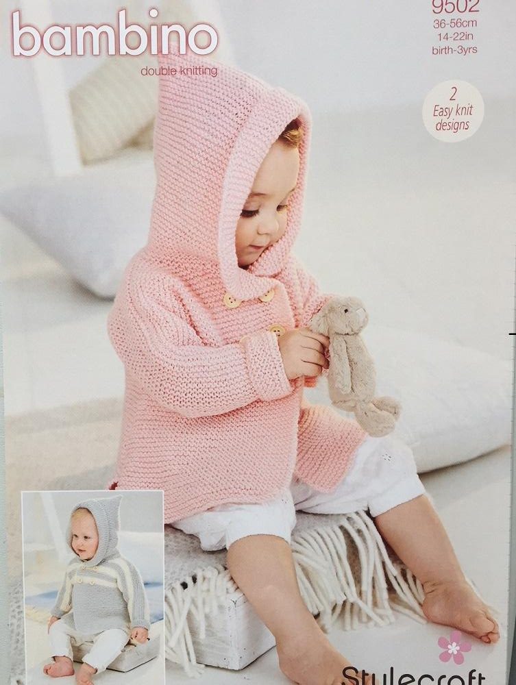Stylecraft 9502 Baby DK Coats Knitting Pattern