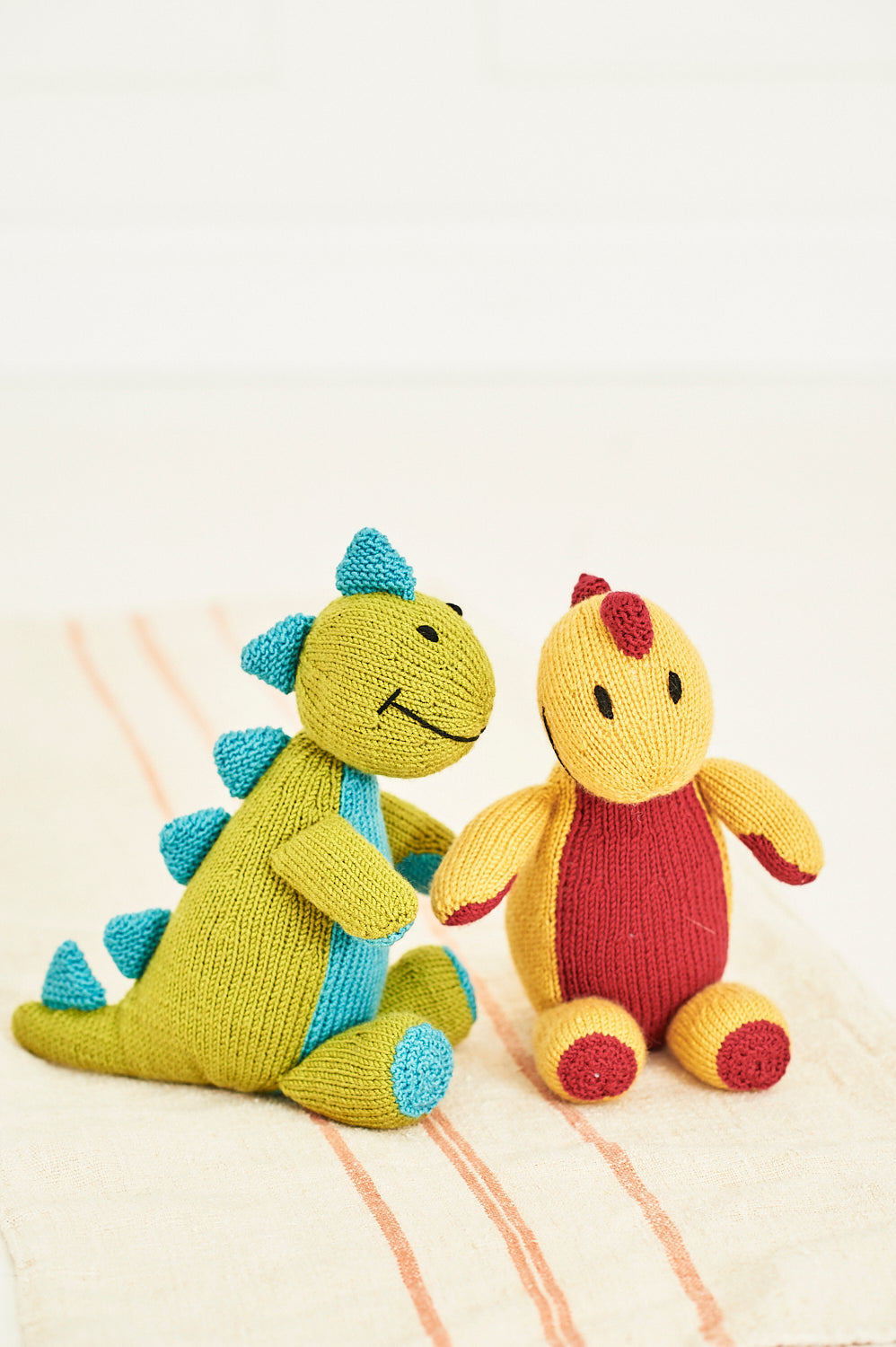 Stylecraft 9853 Childs DK Dinosaur Toy Hat Mittens Knitting Pattern