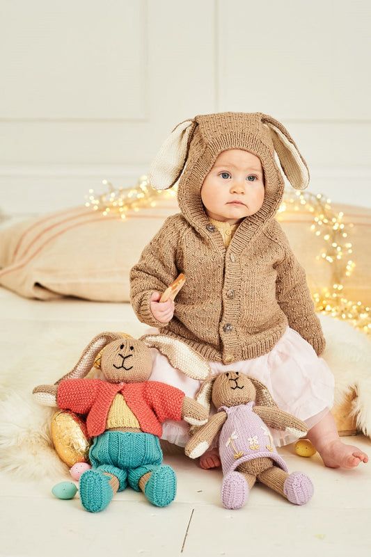Stylecraft 9855 Baby DK Bunny Jacket Toy Knitting Pattern