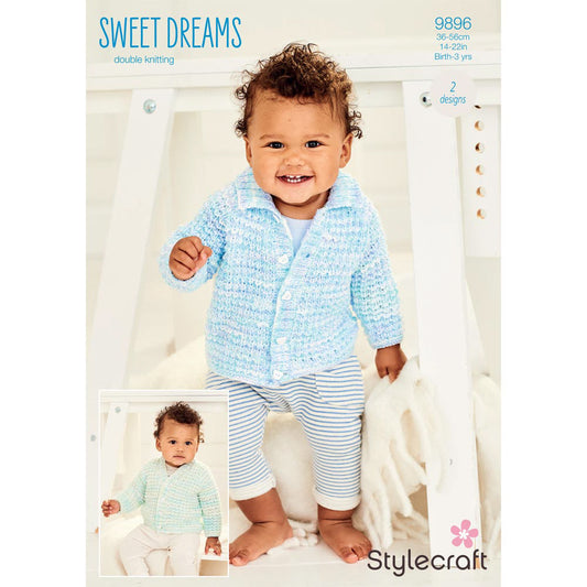 Stylecraft 9896 Baby DK Jackets Knitting Pattern