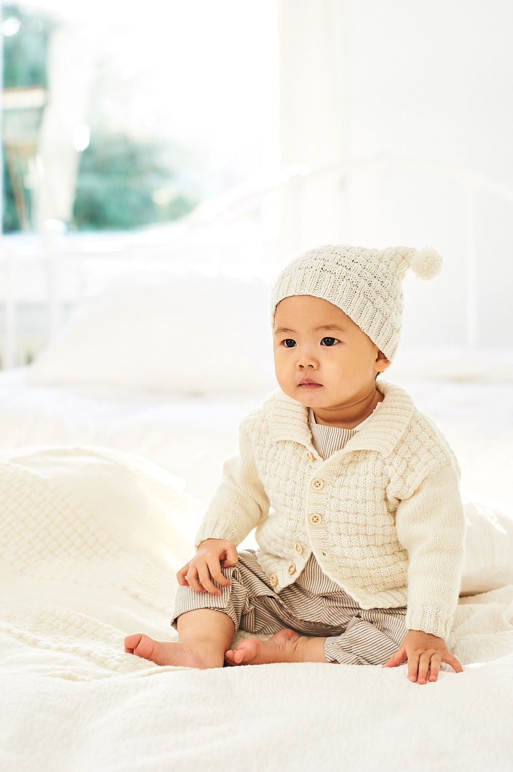 Stylecraft 9911 4Ply Baby Cardigan Hat Blanket Set Knitting Pattern