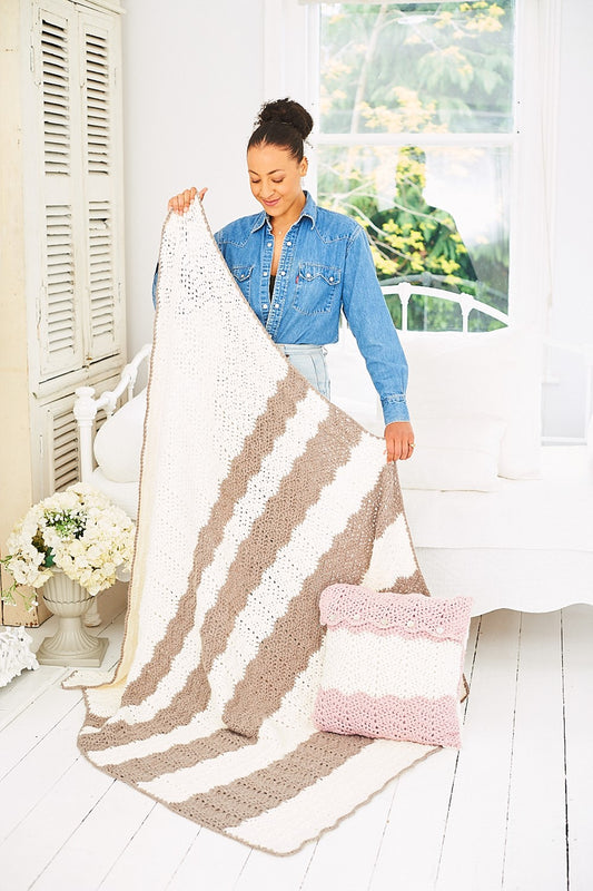 Stylecraft 9935 Chunky Blanket Cushion Crochet Pattern