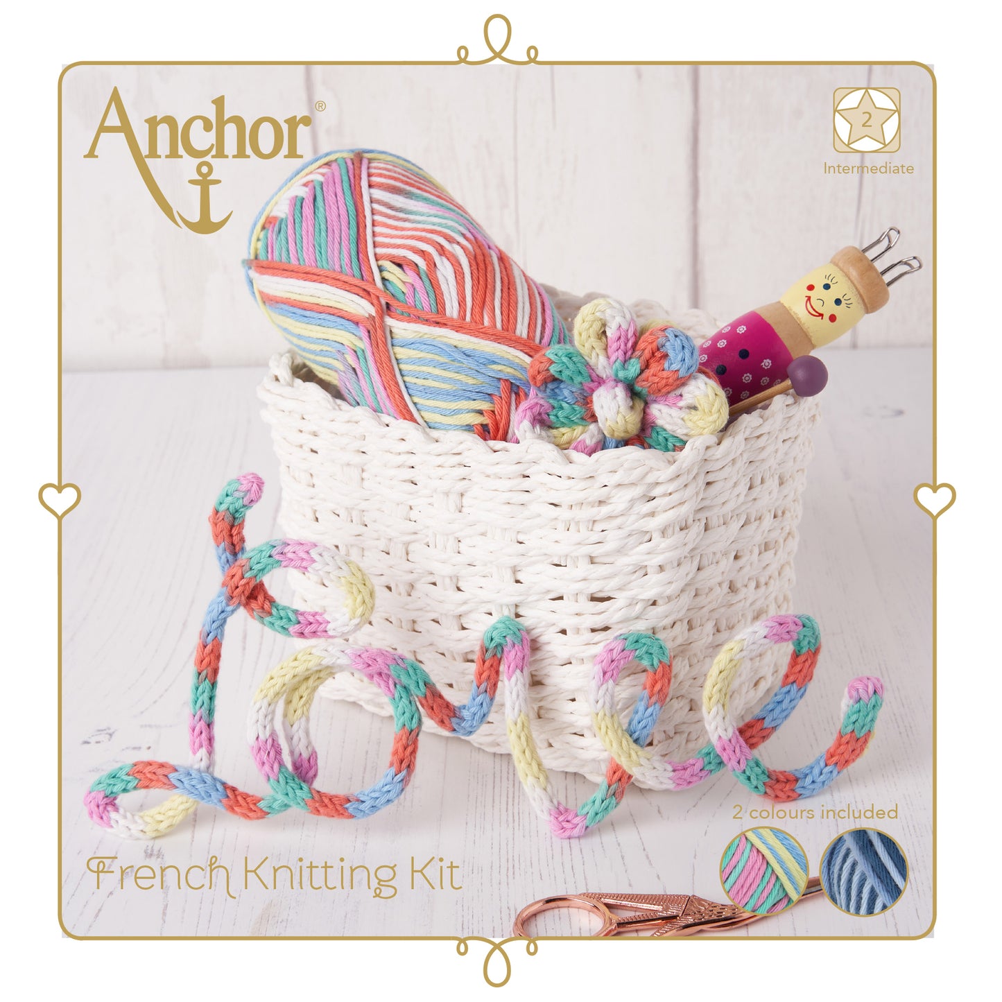 Anchor French Knitting Kit Pastel